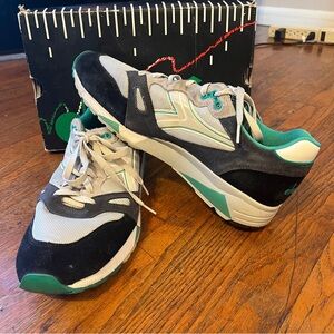 Mens Diadora S8000 Made in Italy Grey Green Black size 12 shoes